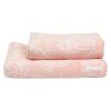 Kvitfjell julehåndkle 50x90cm Rosa