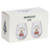 Julebilen glass 2pk Gjennomsiktig