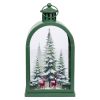 Ledlykt med tredekor Woodland Grønn