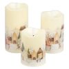 Led kubbelys sett Winter Wonderland Hvit
