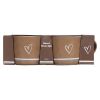 Krus 2pk Heart 380ml Lysebrun