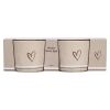 Krus 2pk Heart 380ml Sand