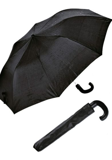 Paraply herre sort sort