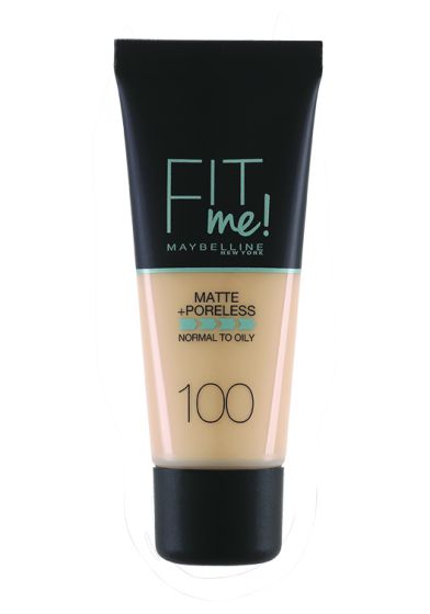 Maybelline Fit Me Matte & Poreless Foundation 100 warm ivory