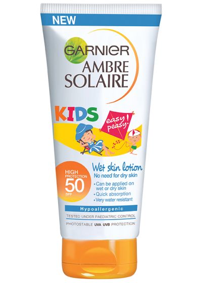 Garnier Ambre Solaire Wet-Skin Lotion Barn spf 50+