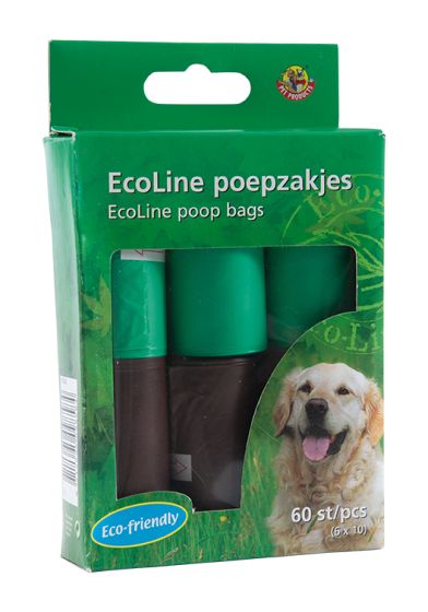 Beeztees Hundeposer økologisk svart/ grønne poser