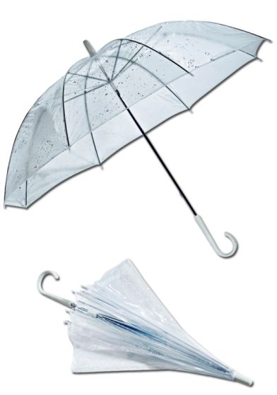 Paraply transparent transparent