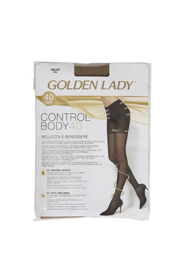 Golden Lady Control Body Strømpebukse 40 Denier gylden brun