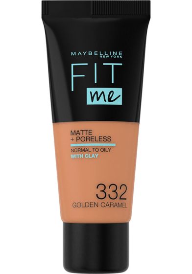Maybelline Fit Me Matte & Poreless Foundation 332 golden caramel