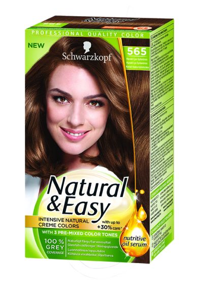 Schwarzkopf Natural & Easy hårfarge 565 almond light goldbrown