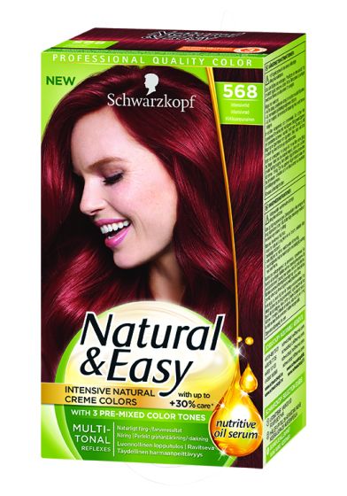 Schwarzkopf Natural & Easy hårfarge n&e 568 intensive red 