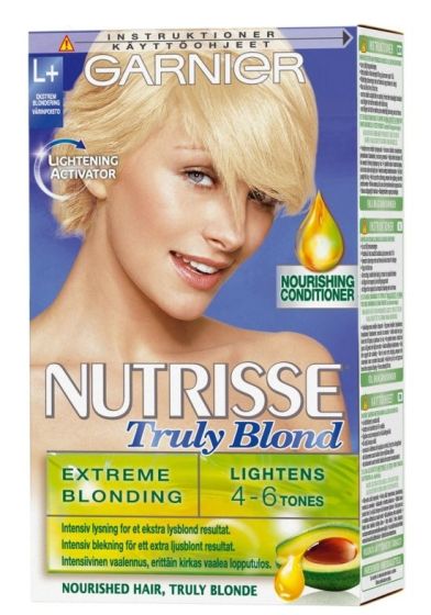 Garnier Nutrisse Blond L1 og  Ekstem Blondering/Avfarging d+ d+