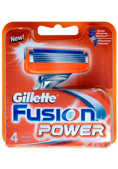 Gillette Fusion Power Barberblader 4-pk power