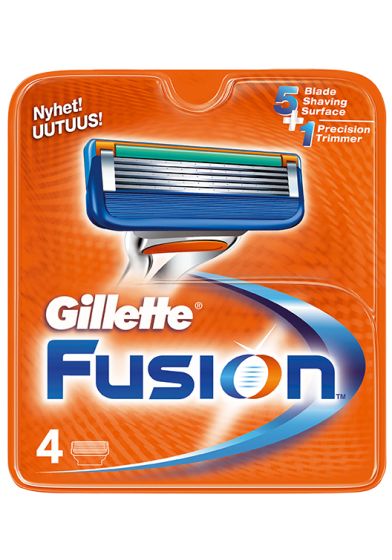 Gillette Fusion Manual Barberblader 4-pk manuell