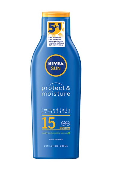 Nivea Sun Protect & Moisture Lotion SPF 15 200ml spf 15