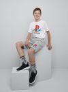 Playstation shorts gråmelert
