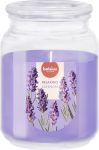 True Scents duftelys i glass 13,5x10cm Lavendel