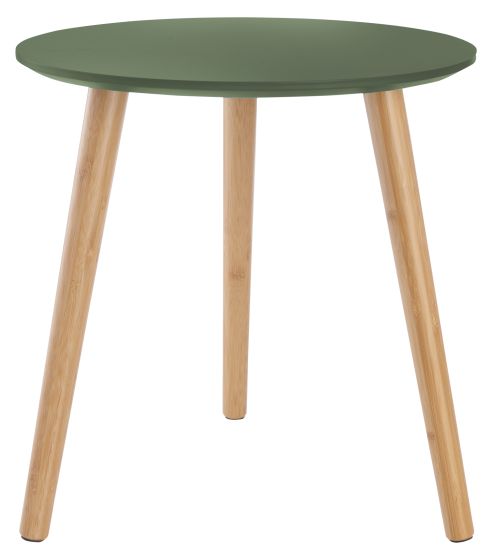 Rundt bord med treben grønn