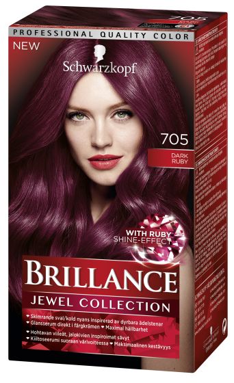 Schwarzkopf Brillance permanent hårfarge brillance 705 dark ruby
