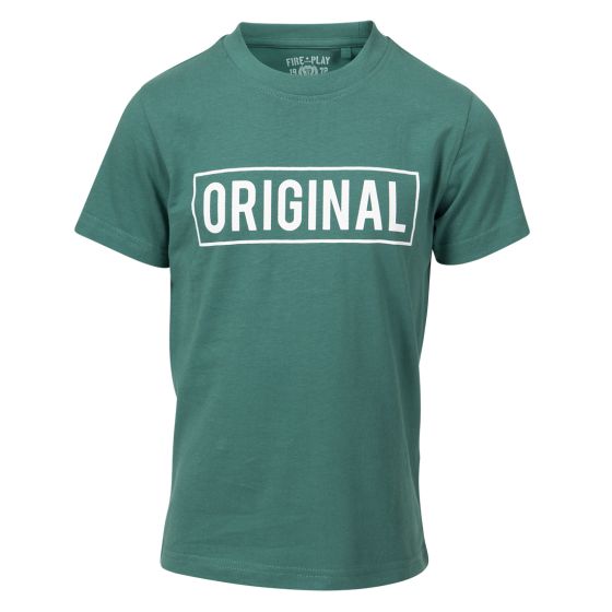 T-skjorte med tekstprint grønn