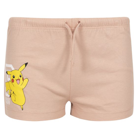 Shorts med Pikachu print rosa.