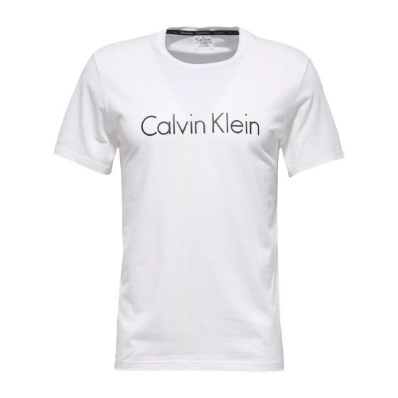 Calvin Klein Cotton front logo t-shirt hvit