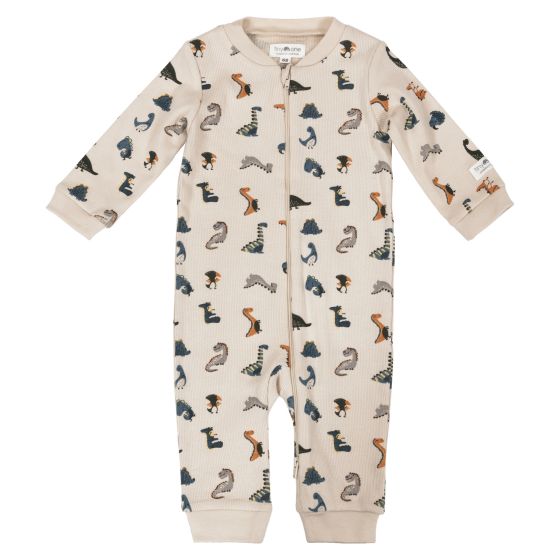 Pyjamas med dinosaurprint Sand-multi