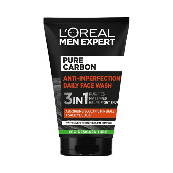 Men Expert Pure Carbon Anti Spots Daily Face Wash original