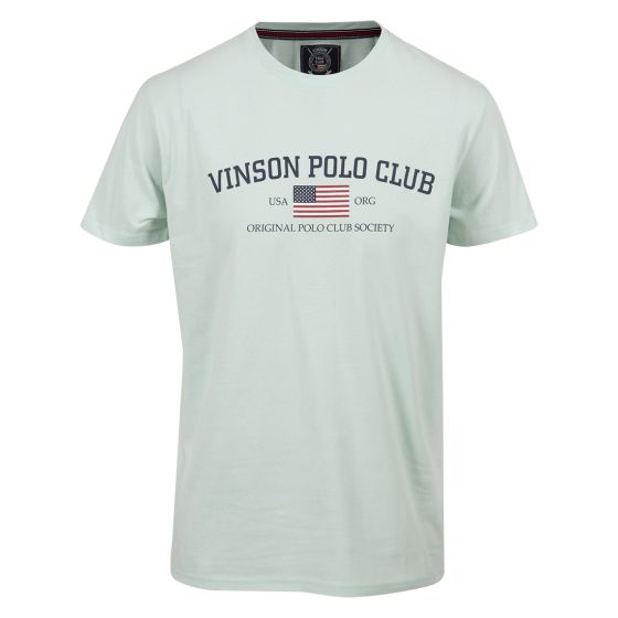Vinson Polo Club Henley t-skjorte turkis