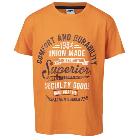 Colton t - shirt 1984 UNION MADE oransje