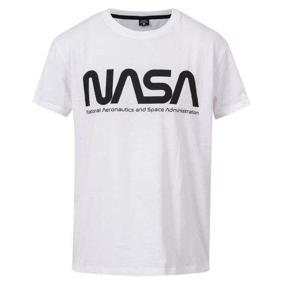 NASA T-shirt hvit