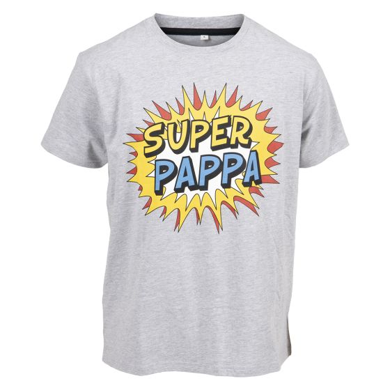 Superdad Super Pappa t-Shirt grå