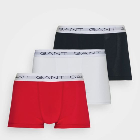 Gant 3 pk boxer hvit-rød-marine