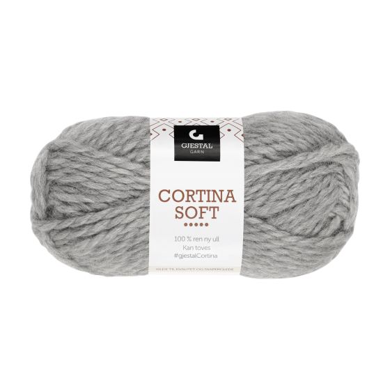 Gjestal Cortina Soft garnnøste 703-lys grå melert