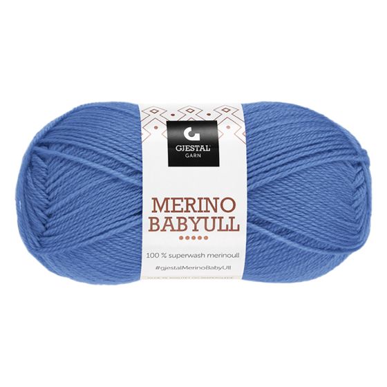 Gjestal Merino Baby Ull garnnøste 826-mellomblå