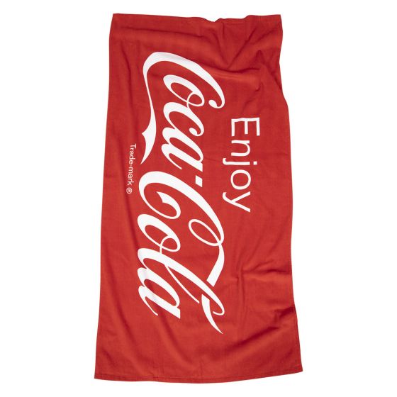 Coca Cola håndkle 70x140 cm rød-hvit