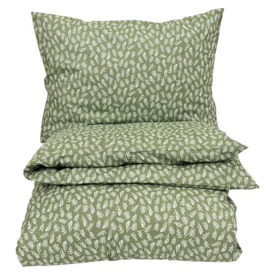 Relax Meadow sengesett grønn-hvit.