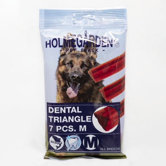 Dog Dental triangle M w. salmon ingen.