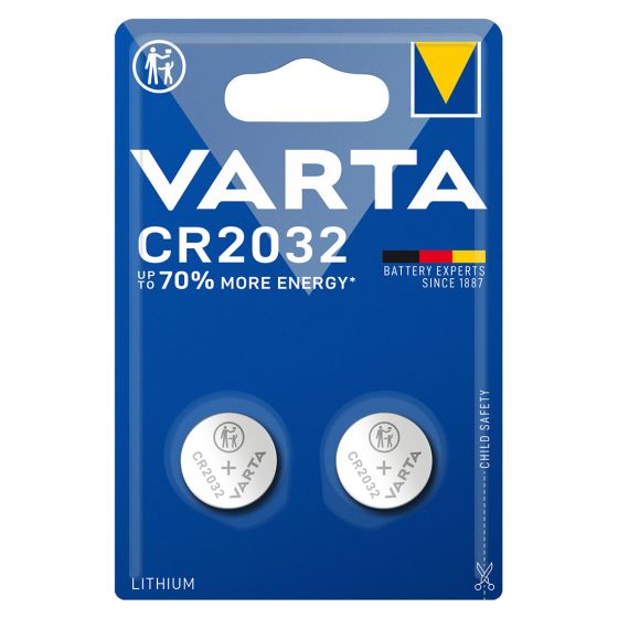 Varta Litium knappcellebatteri CR2032 BL 2 cr 2032