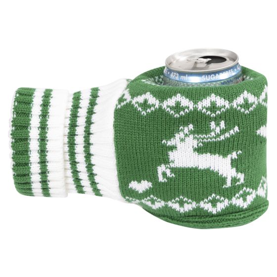 Drikkehanske/ølvott Christmas Grønn / hvit