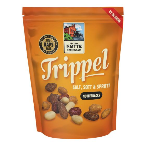 Den Lille Nøttefabrikken Trippel nøttesnacks standard.