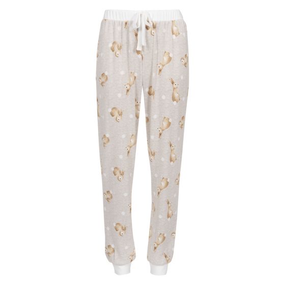 Nightwear Bunny pyjamasbukse beigemelert