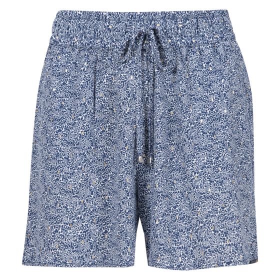Lifetime Yvette shorts med strikk i livet blå mønstret