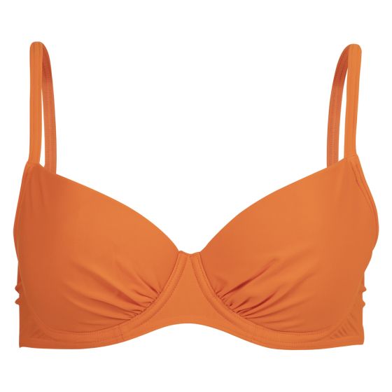 Bikinibh med spiler og mønster oransje