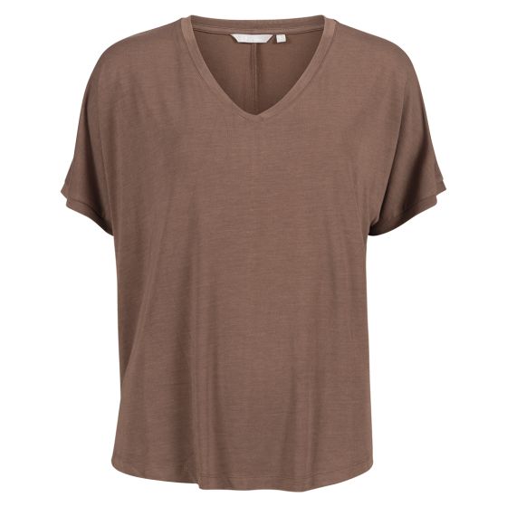 Modal t -shirt brun.