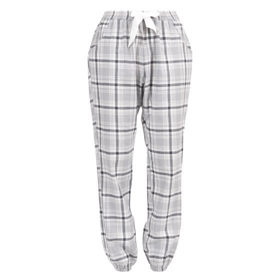 Pyjamasbukse i flanell grå