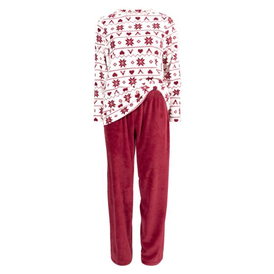 Fleece pyjamas rød