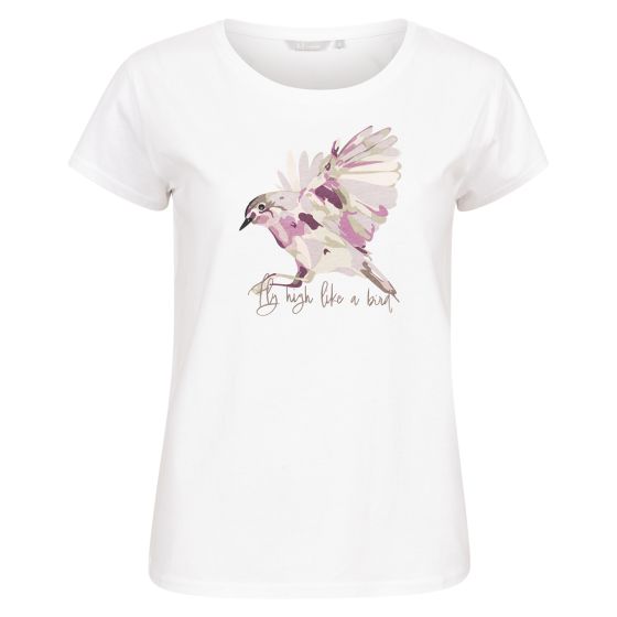 T - shirt Pip hvit/rosa.