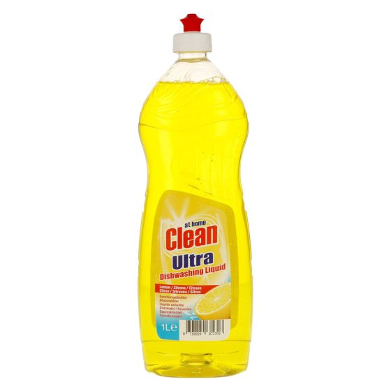At Home Clean Dishwashing Liquid 1ltr Lemon lemon