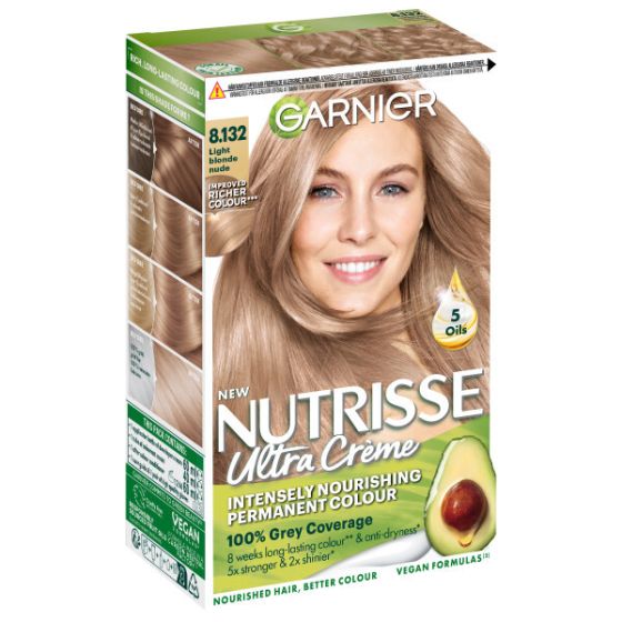 Garnier Nutrisse hårfarge 8.132 nude medium blonde